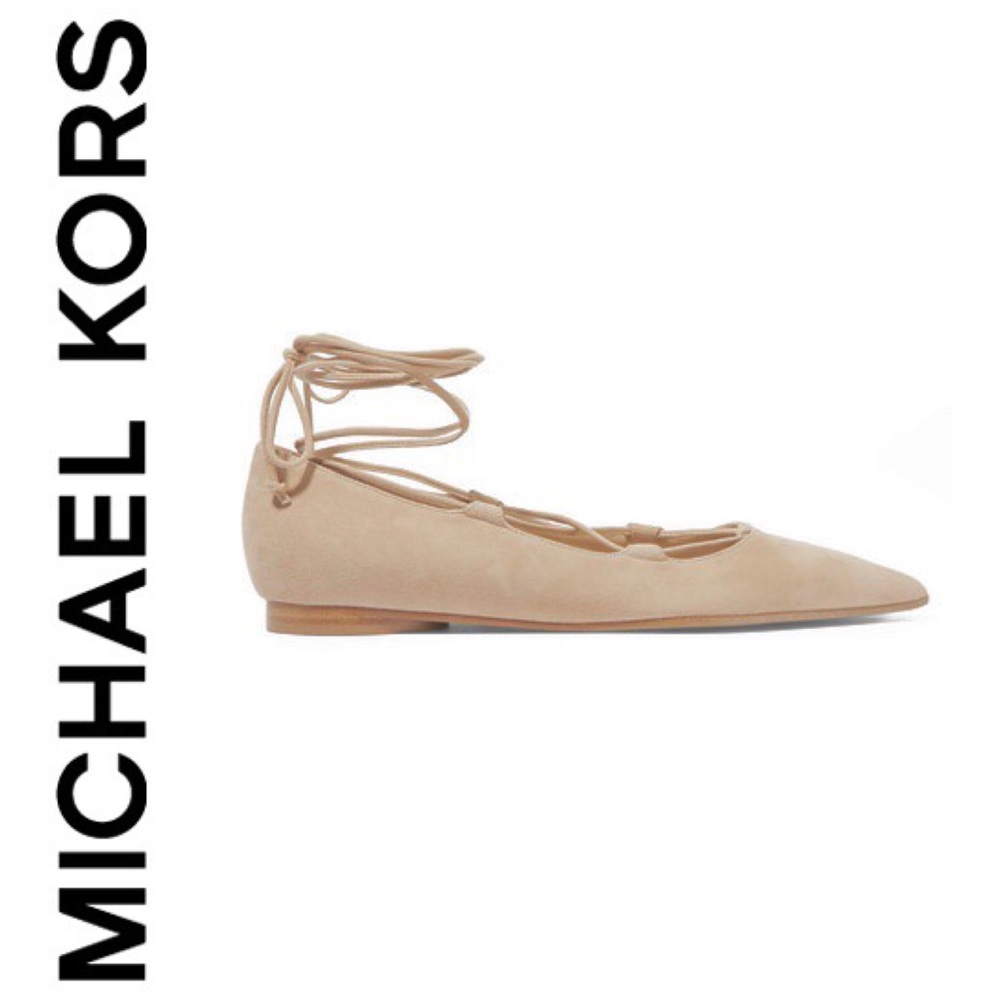 New MK collection Kallie suede lace up flats